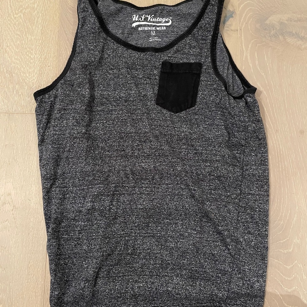 U.S. Vintage Tank Top Grey